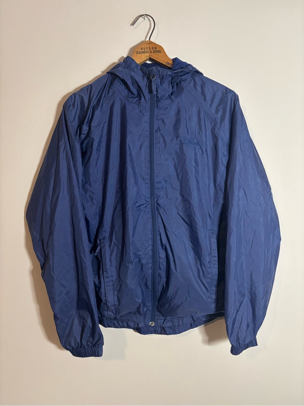 LL Bean Windbreaker Jacket Navy Blue Small
